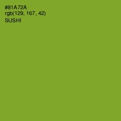 #81A72A - Sushi Color Image