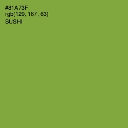 #81A73F - Sushi Color Image