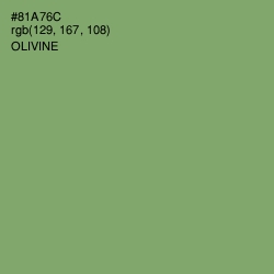 #81A76C - Olivine Color Image