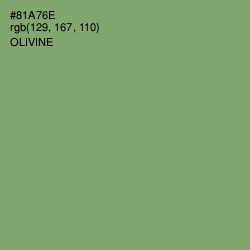 #81A76E - Olivine Color Image