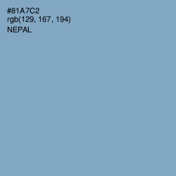 #81A7C2 - Nepal Color Image