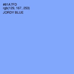 #81A7FD - Jordy Blue Color Image