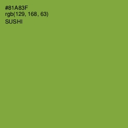 #81A83F - Sushi Color Image