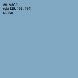 #81A8C2 - Nepal Color Image