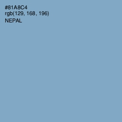 #81A8C4 - Nepal Color Image