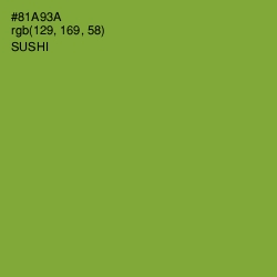 #81A93A - Sushi Color Image