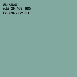 #81A9A0 - Granny Smith Color Image