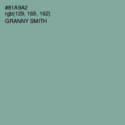 #81A9A2 - Granny Smith Color Image