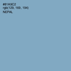 #81A9C2 - Nepal Color Image