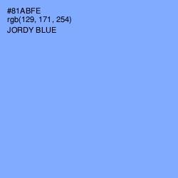 #81ABFE - Jordy Blue Color Image