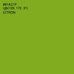 #81AC1F - Citron Color Image