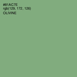 #81AC7E - Olivine Color Image