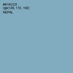 #81ACC0 - Nepal Color Image
