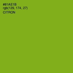 #81AE1B - Citron Color Image