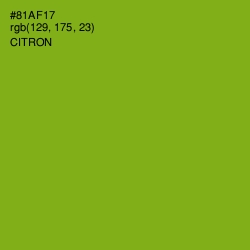 #81AF17 - Citron Color Image