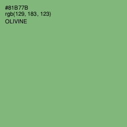 #81B77B - Olivine Color Image