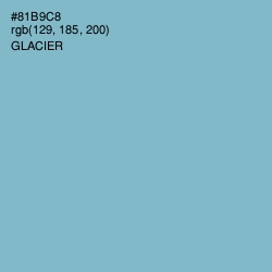 #81B9C8 - Glacier Color Image