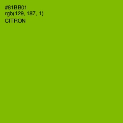 #81BB01 - Citron Color Image