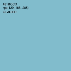 #81BCCD - Glacier Color Image
