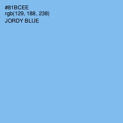 #81BCEE - Jordy Blue Color Image