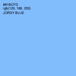 #81BCFD - Jordy Blue Color Image