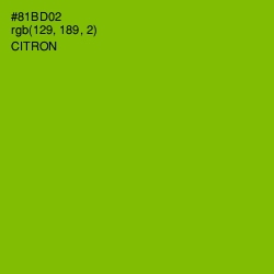 #81BD02 - Citron Color Image