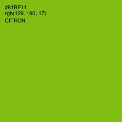 #81BE11 - Citron Color Image