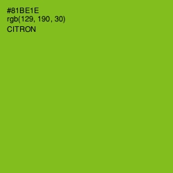 #81BE1E - Citron Color Image
