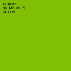 #81BF07 - Citron Color Image