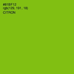 #81BF12 - Citron Color Image