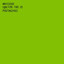 #81C002 - Pistachio Color Image