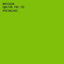 #81C00A - Pistachio Color Image