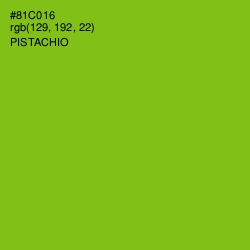 #81C016 - Pistachio Color Image