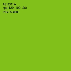 #81C01A - Pistachio Color Image