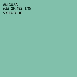 #81C0AA - Vista Blue Color Image