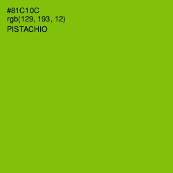 #81C10C - Pistachio Color Image