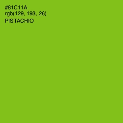 #81C11A - Pistachio Color Image