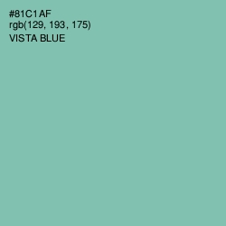 #81C1AF - Vista Blue Color Image