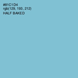 #81C1D4 - Half Baked Color Image