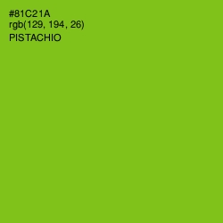 #81C21A - Pistachio Color Image
