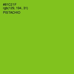 #81C21F - Pistachio Color Image