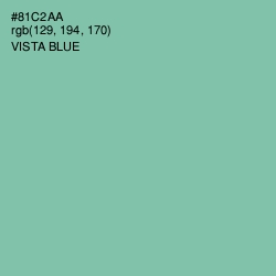 #81C2AA - Vista Blue Color Image