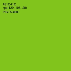 #81C41C - Pistachio Color Image