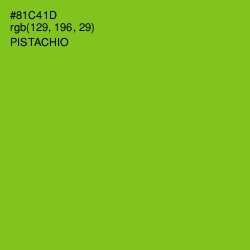 #81C41D - Pistachio Color Image