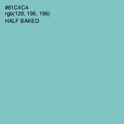 #81C4C4 - Half Baked Color Image