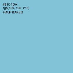 #81C4DA - Half Baked Color Image