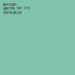 #81C5B1 - Vista Blue Color Image