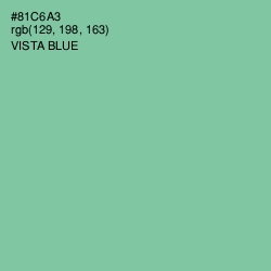 #81C6A3 - Vista Blue Color Image