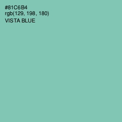 #81C6B4 - Vista Blue Color Image