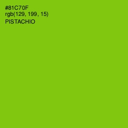 #81C70F - Pistachio Color Image